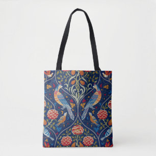 Bolsa Tote Aves e Flores, William Morris