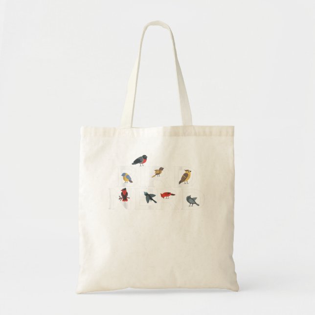 Bolsa Tote Aves Que Amam O Entusiasta De Aves De Nerd (Frente)