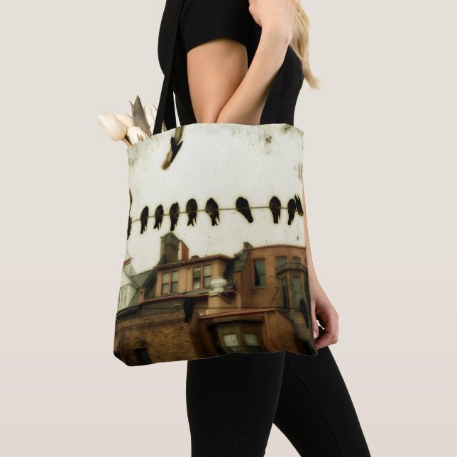 Bolsa Tote Aves Urbanas (Close Up)