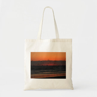 Bolsa Tote Aves Voando Sobre O Oceano Subida do Sol