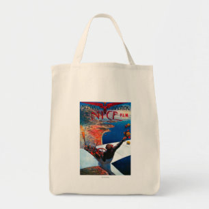 Bolsa Tote Aviação de D da reunião em agradável, poster d