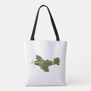 Bolsa Tote Avião-caça-retrô-animação