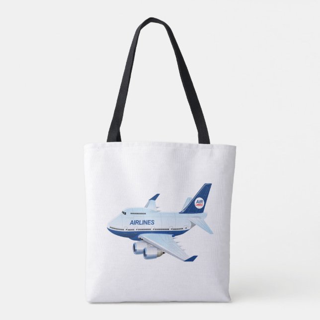 Bolsa Tote Avião de animação (Verso)
