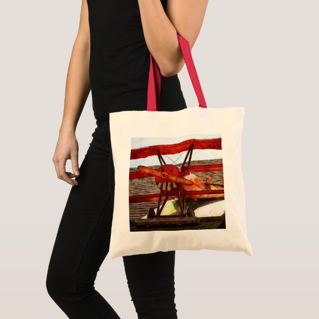 Bolsa Tote Avião Vintage de Shirley Taylor (Frente (produto))