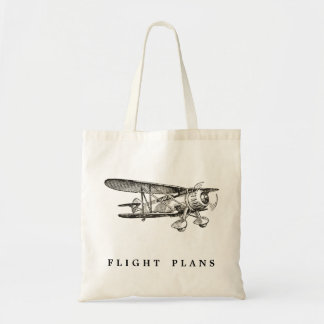 Bolsa Tote Avião Vintage, Planos de Voo