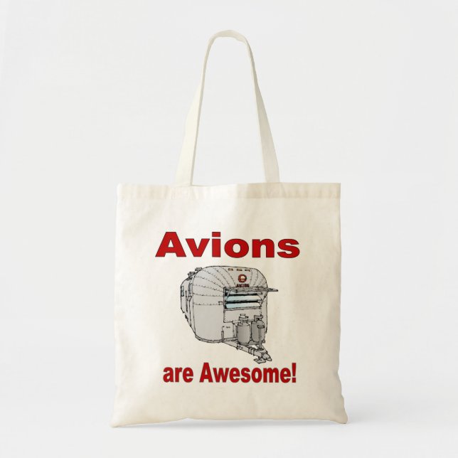 Bolsa Tote Aviões são VERMELHOS-INCRÍVEIS60s (Frente)