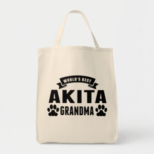 Bolsa Tote Avó do Akita do mundo a melhor