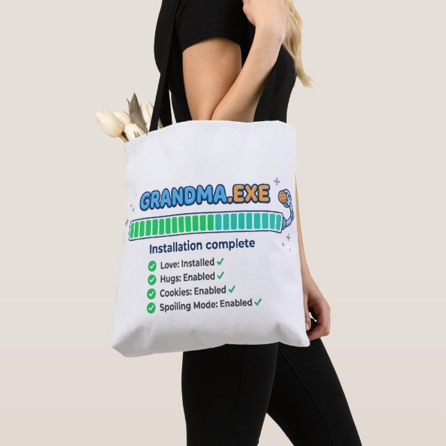 Bolsa Tote Avó.exe Presente Divertido para Avó (Close Up)