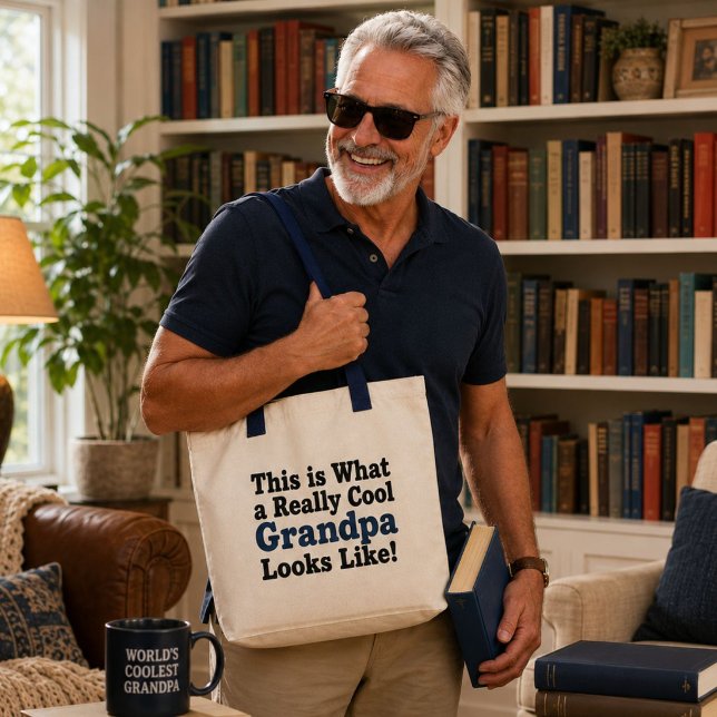 Bolsa Tote Avô legal (Criador carregado)