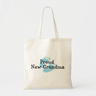 Bolsa Tote Avó Orgulhosa do Novo Neto Pegadas do Menino