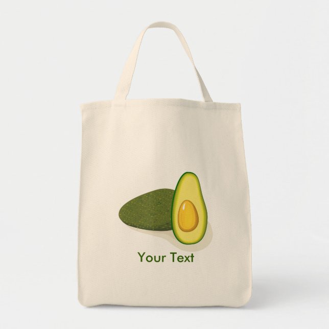Bolsa Tote Avocado Grocery Tote Bag (Frente)