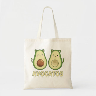 Bolsa Tote Avocatos Kawaii Cat & Avocado