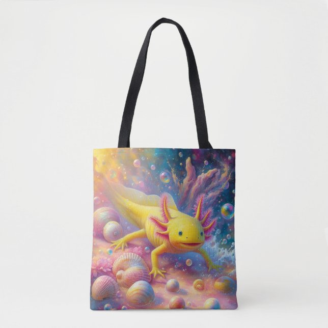 Bolsa Tote Axolote Amarelo (Frente)