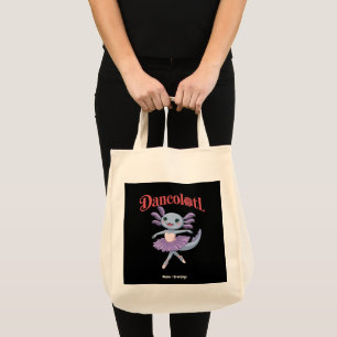 Bolsa Tote Axolote Engraçado Dancolotl Garotas Ballet Dança M