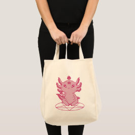 Bolsa Tote Axolotl Baphomet Pagan