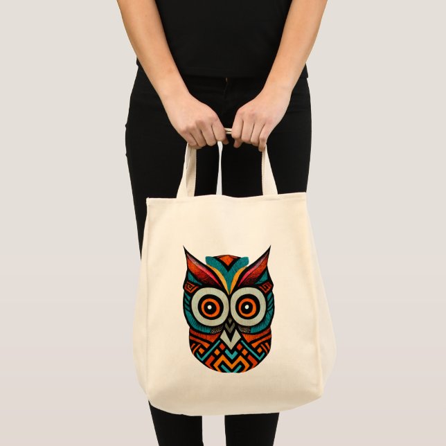 Bolsa Tote Aztec Owl (Frente (produto))