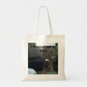 Bolsa Tote Azuis do buldogue