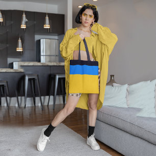 Bolsa Tote Azul Amarelo