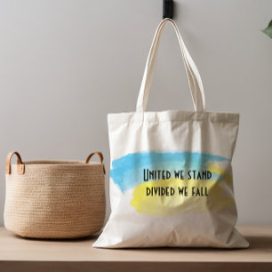 Bolsa Tote Azul Amarelo, bandeira da Ucrânia unida, nós somos