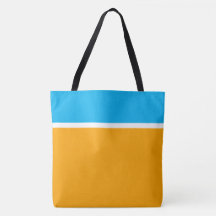 Azul Céu Brilhante Bloco de Cor Laranja Dourado Br