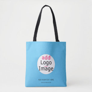 Bolsa Tote Azul-céu-chic profissional personalizado