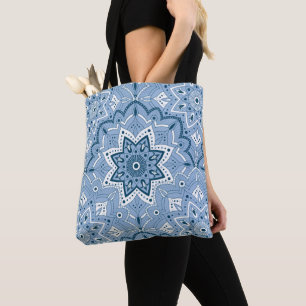 Bolsa Tote Azul Colorido Islâmico Invisível
