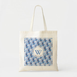 Bolsa Tote Azul de ressurreição CRUZADO da Páscoa do Monog