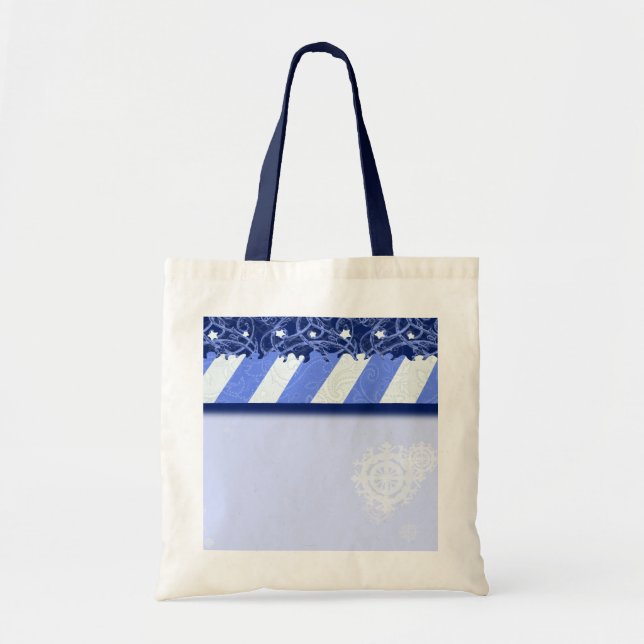 Bolsa Tote Azul do inverno (Frente)