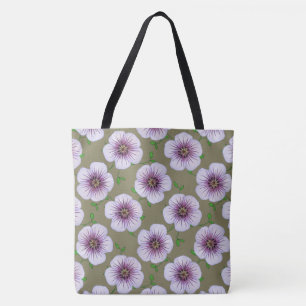 Bolsa Tote Azul floral botânico em alguma cor