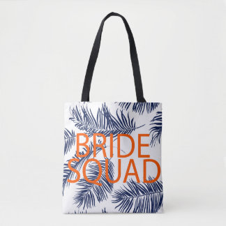 Bolsa Tote Azul Tropical Esquadrão Brilho
