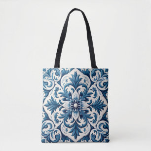 Bolsa Tote Azulejo azul português