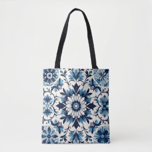 Bolsa Tote Azulejo azul português