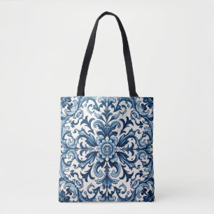 Bolsa Tote Azulejo azul português