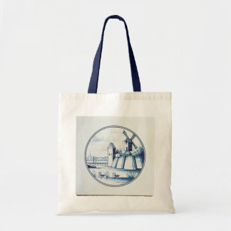 Bolsa Tote Azulejo azul tradicional holandês
