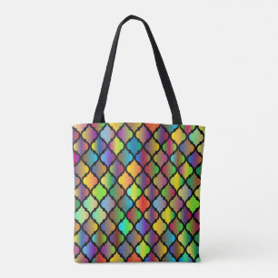 Bolsa Tote Azulejo colorido-53535