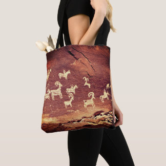 Bolsa Tote Azulejo de Cerâmica Petróglifo do Sudoeste