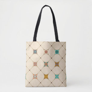 Bolsa Tote Azulejo de retalhos incolor com o Islã, Árabe