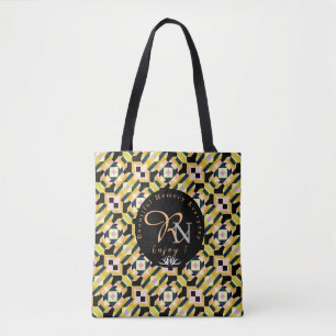 Bolsa Tote Azulejo geométrico