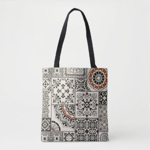 Bolsa Tote Azulejo sem falhas com o Islã, árabe, indiano