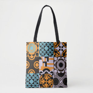Bolsa Tote Azulejos de vindima: detalhes decorativos complexo