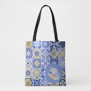 Bolsa Tote Azulejos e Sardinhas