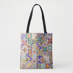 Bolsa Tote Azulejos Padrão Vintage Presente Portugal