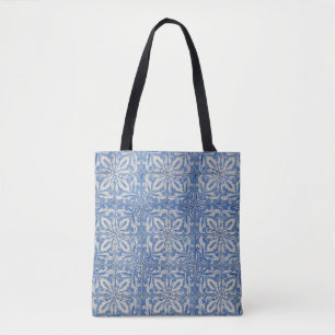 Bolsa Tote Azulejos Portugueses Vintage Azulejos Azul Branco 