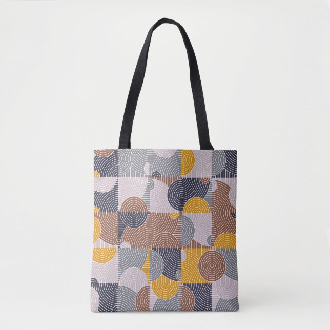 Bolsa Tote Azulejos retrorreflectores da década de 60: Padrão (Frente)