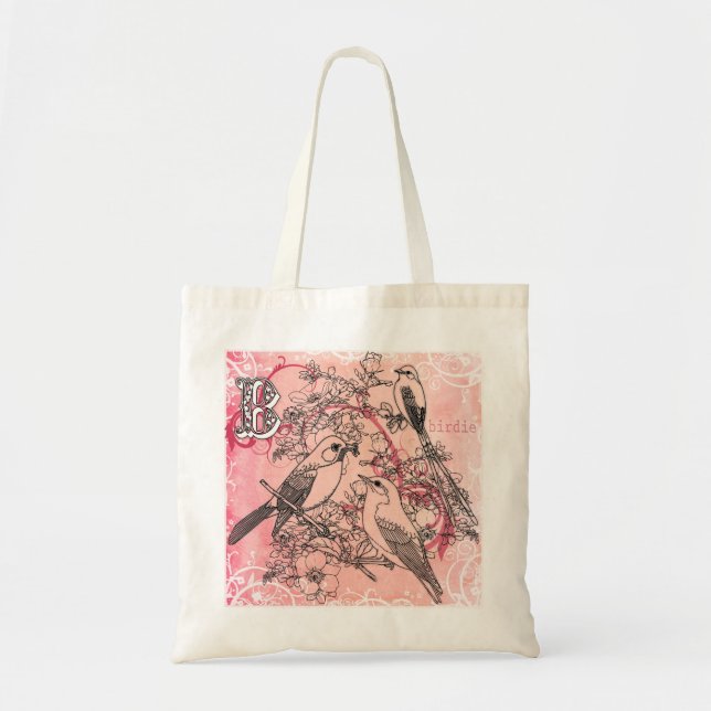 Bolsa Tote B é para a sacola do pássaro (Frente)