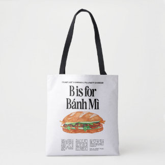 Bolsa Tote B é para sanduíche vietnamita de Banh Mi
