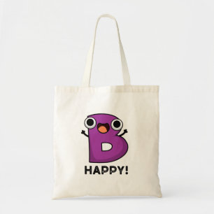 Bolsa Tote B Feliz Alphabet Pun Engraçado