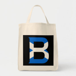 Bolsa Tote B Monograma sobreposto à Scottish Flag gtcnt