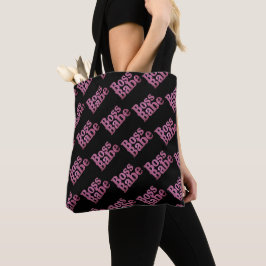 Bolsa Tote Babe Chefe Brilho Rosa