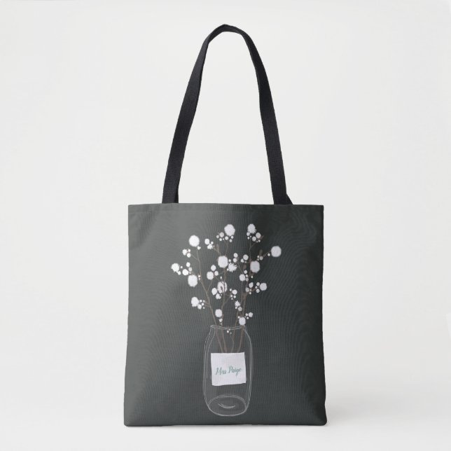 BOLSA TOTE BABIES BREATH/COTTON (Frente)